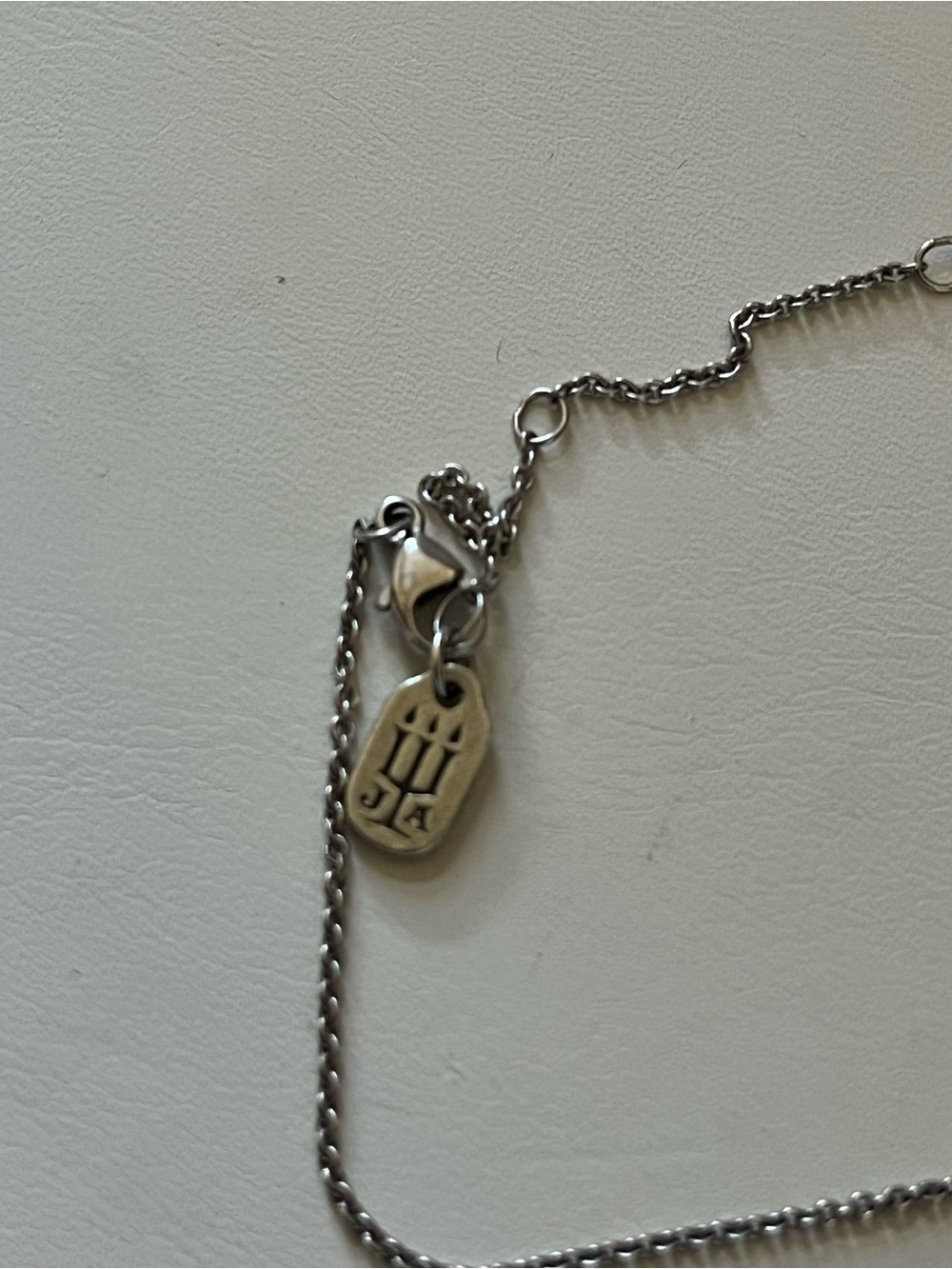 Avery Silver Layered Cross and Heart Charm Necklace Faith and Love - Picture 4 of 8
